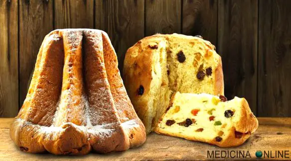 MEDICINA ONLINE NATALE DOLCI NATALIZI PANDORO PANETTONE TORRONE NOCCIOLE CIOCCOLATO BIANCO SFOGLIATA LIEVITAZIONE INGREDIENTI ZUCCHERO A VELO CALORIE RICETTE DIFFERENZE DIETA CIBO DOLCE COLOMBA PASQUA BUONE FESTE CAPODANNO