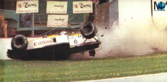 MEDICINA ONLINE NELSON PIQUE 1987 WILLIAMS HONDA TAMBURELLO CRASH ITALIA WIN WINNER RACE MARANELLO crash INCIDENTE IMOLA SAN MARINO GP GRAN PREMIO FORMULA 1 FERRARI FIRE FUOCO USTIONI