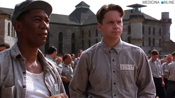 MEDICINA ONLINE Andy Dufresne Tim Robbins da film Le ali della libertà aforismi The Shawshank Redemption del 1994 diretto da Frank Darabont, tratto dal racconto di Stephen King Rita Hayworth e la redenzione di Shawshank.jpg