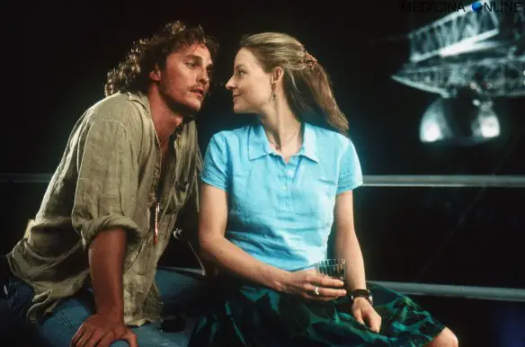MEDICINA ONLINE CONTACT MOVIE PICTURE HD FOTO PHOTO WALLPAPER LOVE SCENE JODIE FOSTER Matthew McConaughey Robert Zemeckis 1997 Carl Sagan 1985 FILM CINEMA AFORISMI FRASI ALIENI UNIVERSO AMORE.jpg