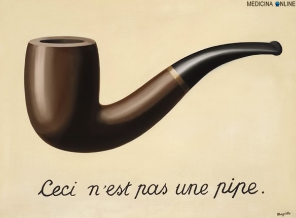 MEDICINA ONLINE La Trahison des images Ceci n'est pas une pipe QUESTA NON E UNA PIPA pittore surrealista belga René Magritte ARTE PITTURA OLIO TELA QUADRO.jpg