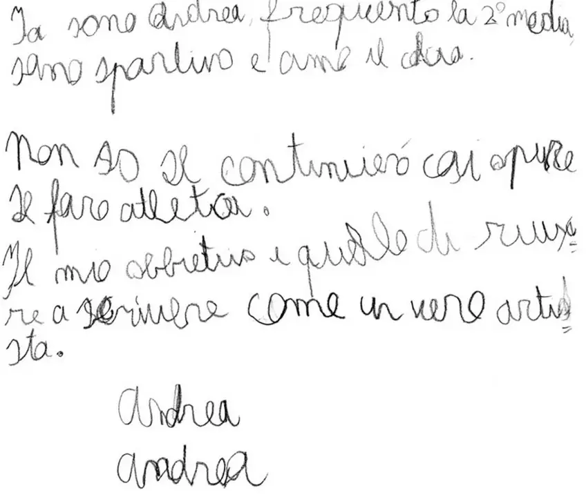 MEDICINA ONLINE DISGRAFIA IMMAGINE ESEMPIO