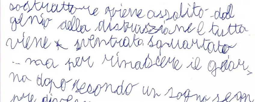 MEDICINA ONLINE DISGRAFIA IMMAGINE ESEMPIO