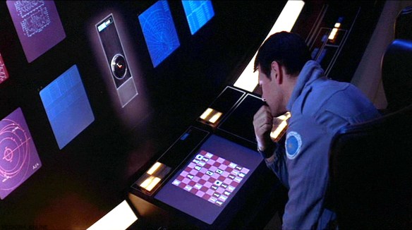 MEDICINA ONLINE La partita a scacchi di 2001 Odissea nello spazio ed il perfezionismo di Stanley Kubrik CINEMA FANTASCIENZA Roesch  Willi Schlage CHESS MATCH HAL 9000 Frank Poole FILM MOVIE PICTURE.jpg