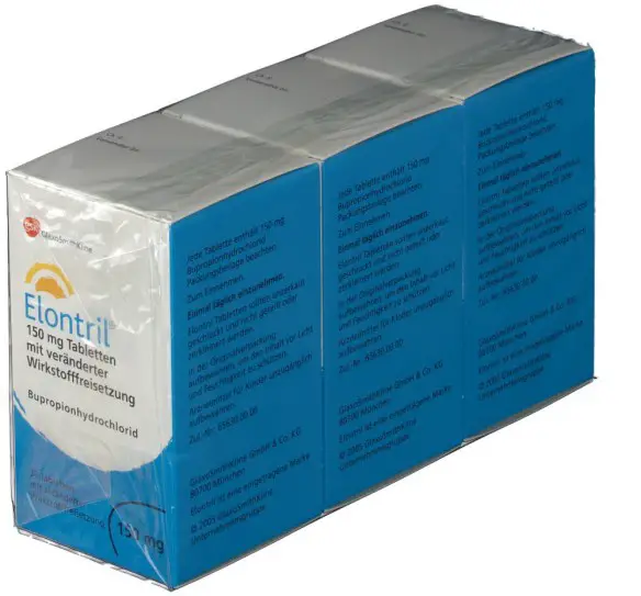 MEDICINA ONLINE Elontril 150 e 300 mg compresse foglio illustrativo benefici prezzo generico opinioni depressione ritirato farmaco bugiardino smettere di fumare nicotina dopamina fumo sigarette.jpg