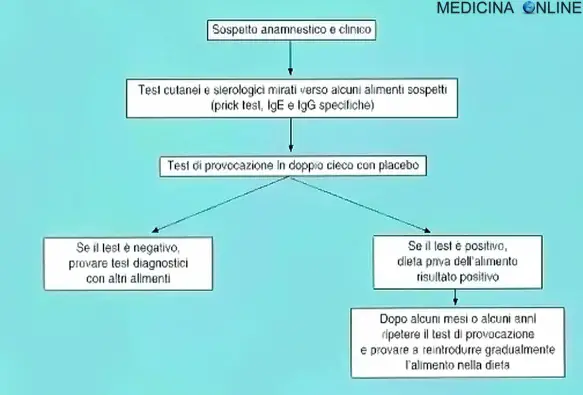 MEDICINA ONLINE SCHEMA GESTIONE DIAGNOSTICA E TERAPEUTICA DEL PAZIENTE AFFETTO DA ALLERGIA INTOLLERANZA ALIMENTARE.