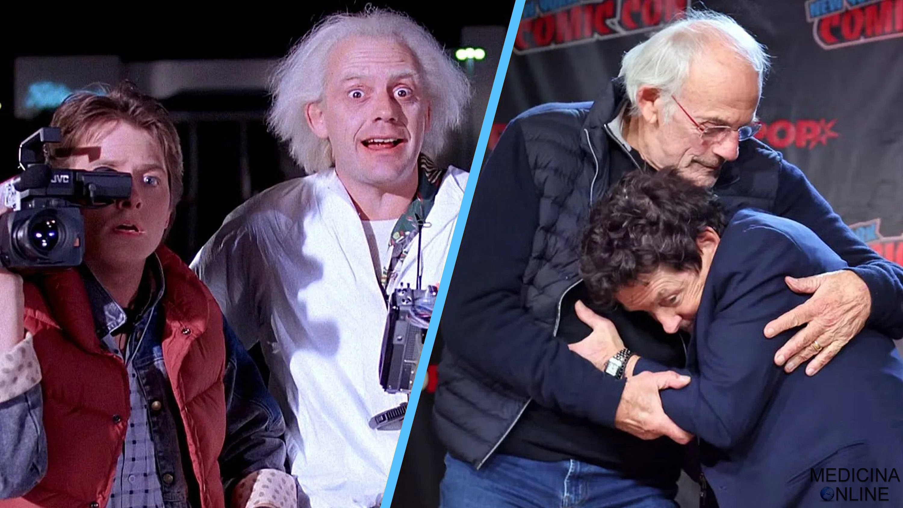 MEDICINA ONLINE EMILIO ALESSIO LOIACONO MEDICO CHIRURGO RITORNO AL FUTURO BACK TO THE FUTURE MICHAEL J. FOX MARTY MCFLY DOC CHRISTOPHER LLOYD ABBRACCIO MALATTIA PARKINSON TREMORI